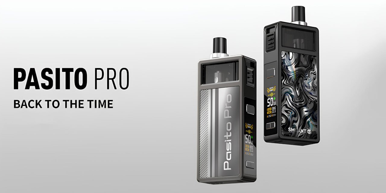 Smoant Pasito Pro — Обновленная версия популярной линейки устройств, сочетающая в себе современный стиль, мощные характеристики и функциональные возможности! 
